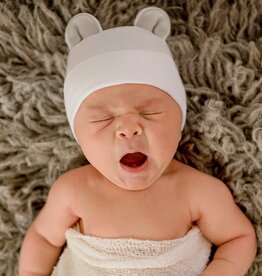 ilybean Nursery Beanie - Grey Bear Ears