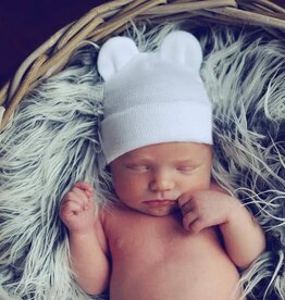 ilybean Nursery Beanie - White Bear Hat