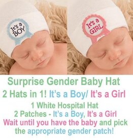ilybean It's a Boy It's a Girl - 2 hats gender surprise hats