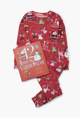 Books to Bed 12 Days of Christmas PJ and Book Set Red