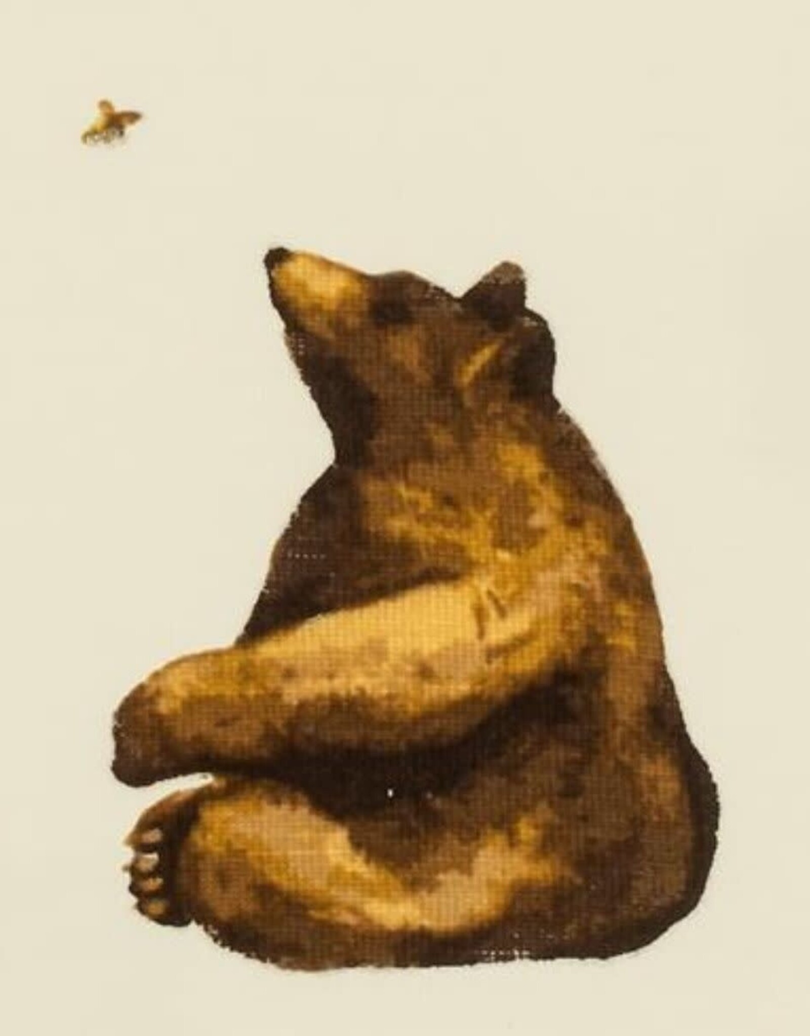 Milkbarn Honey Bear Gown & Hat Set