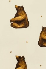 Milkbarn Honey Bear Gown & Hat Set