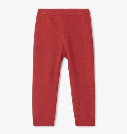 Hatley Baby Red Shimmer Cable Knit Footless Tights