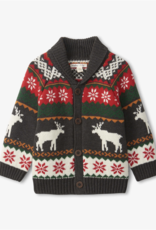 Hatley Holiday Stag Collar Cardigan