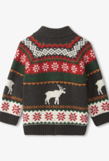 Hatley Holiday Stag Collar Cardigan
