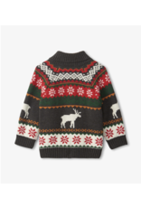 Hatley Holiday Stag Collar Cardigan