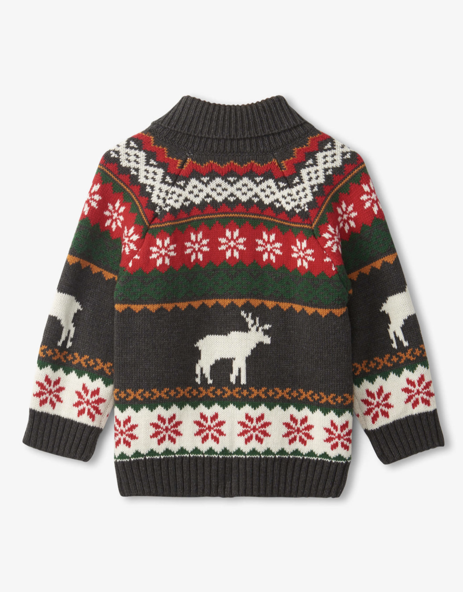 Hatley Holiday Stag Collar Cardigan