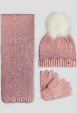 Abel & Lula Shimmer Rosa Hat, Gloves and Scarf Set