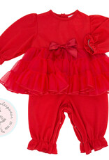 Laura Dare Red Ruffled Pajama