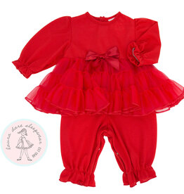 Laura Dare Red Ruffled Pajama