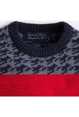 Mayoral Intarsia Blocking Sweater