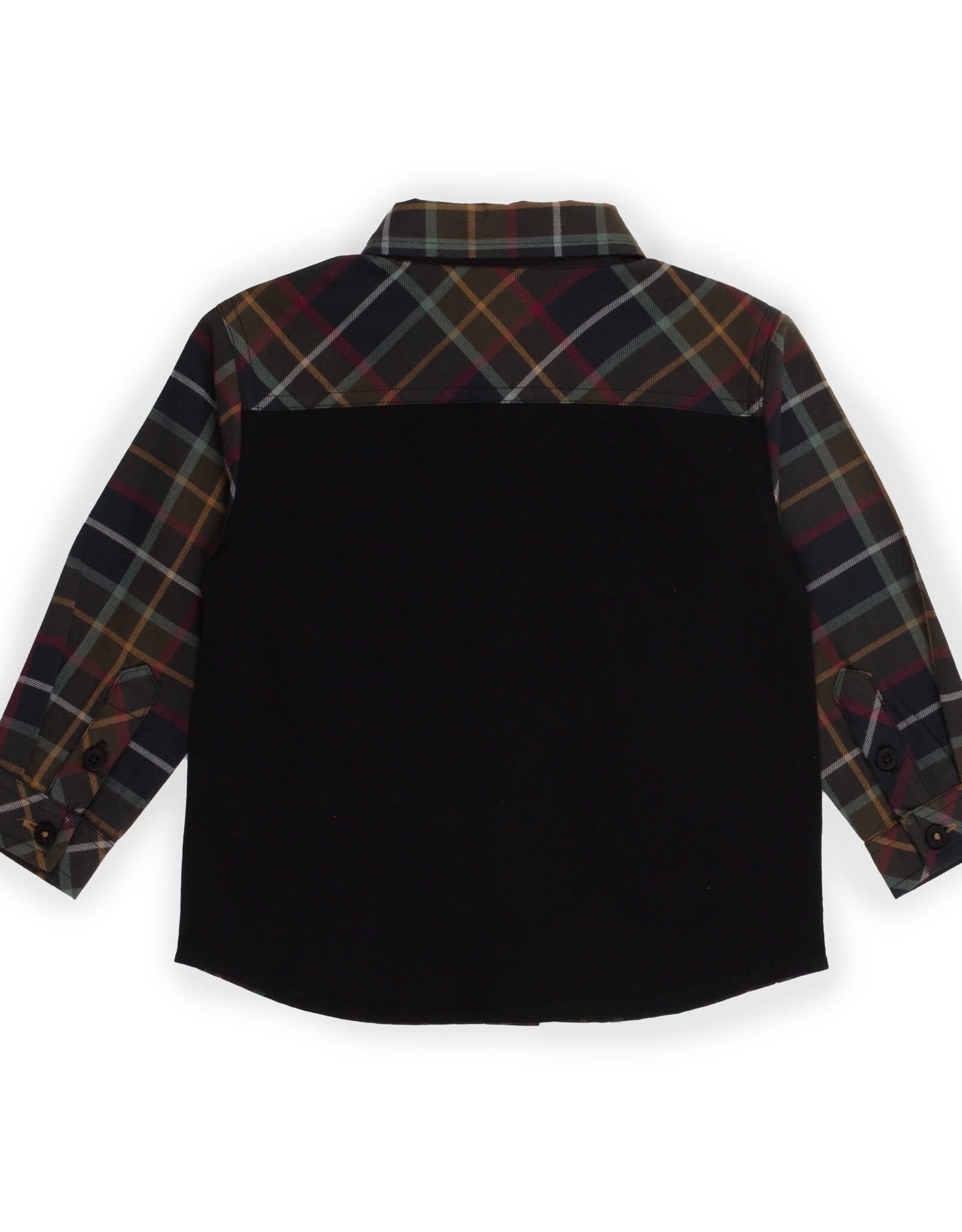 Wilderness Baby Button Up Green Plaid Shirt