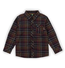 Noruk Wilderness Button Up Green Plaid Shirt