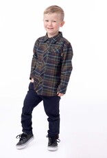 Noruk Wilderness Button Up Green Plaid Shirt