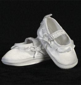Lito Girls Satin Ballerina Christening Bootie Lito Girls Satin Ballerina Christening Bootie
