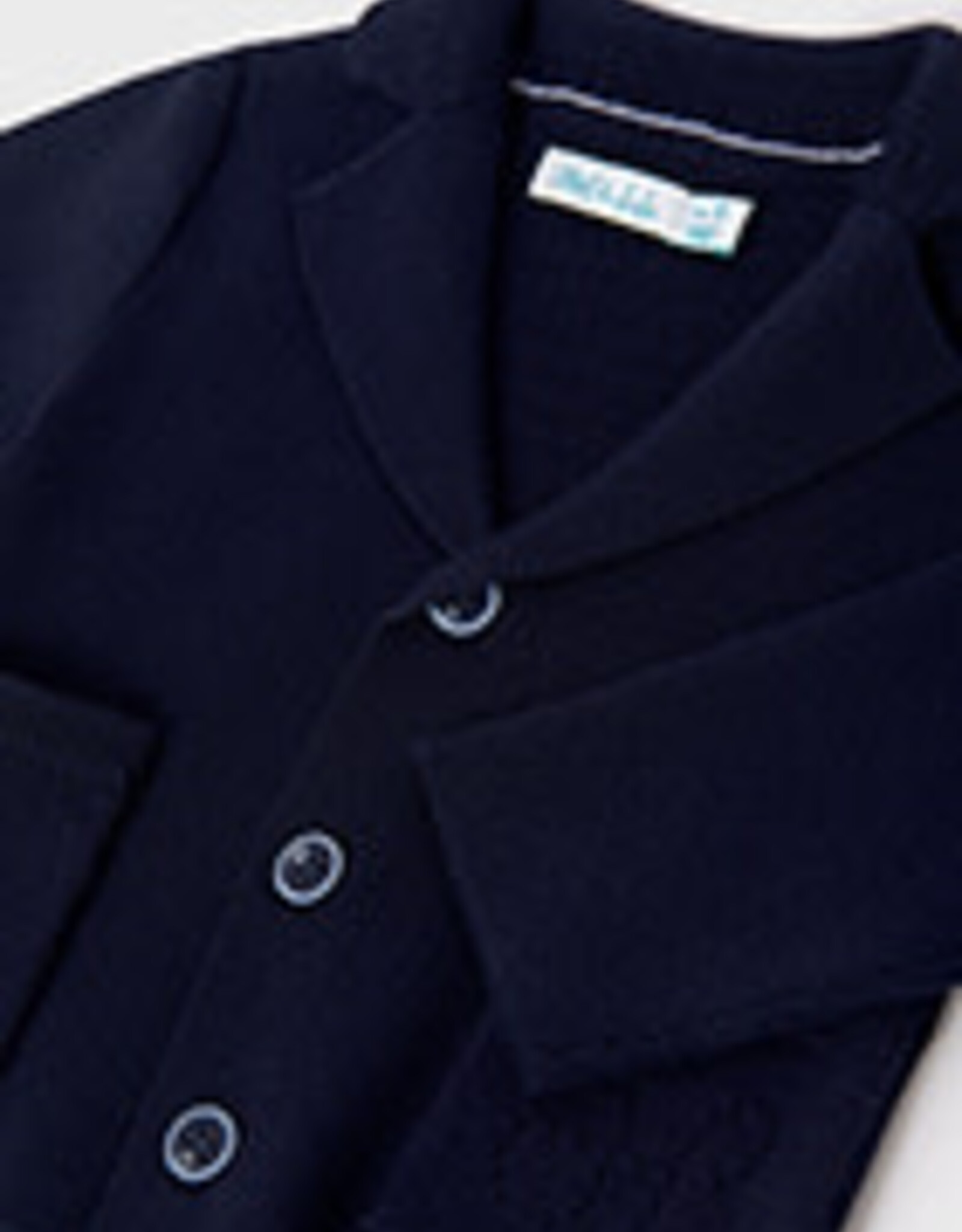 Abel & Lula Navy Textured Knit Cardigan Baby