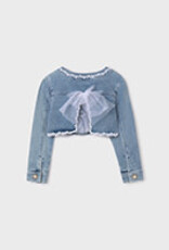 Mayoral Bleached Denim Hacket with Detailing