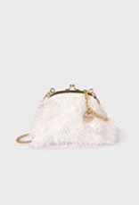 Abel & Lula Cream Fluffy Bag for Girls