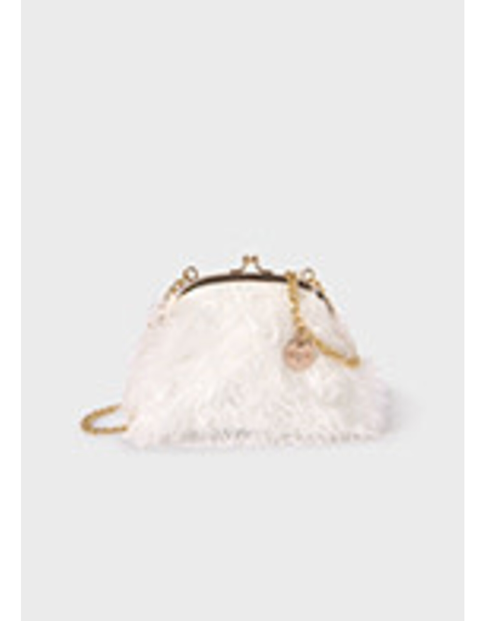Abel & Lula Cream Fluffy Bag for Girls