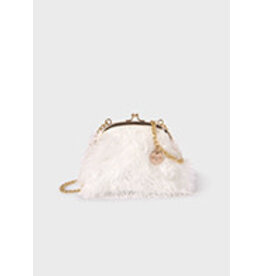 Abel & Lula Cream Fluffy Bag for Girls