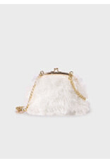 Abel & Lula Cream Fluffy Bag for Girls
