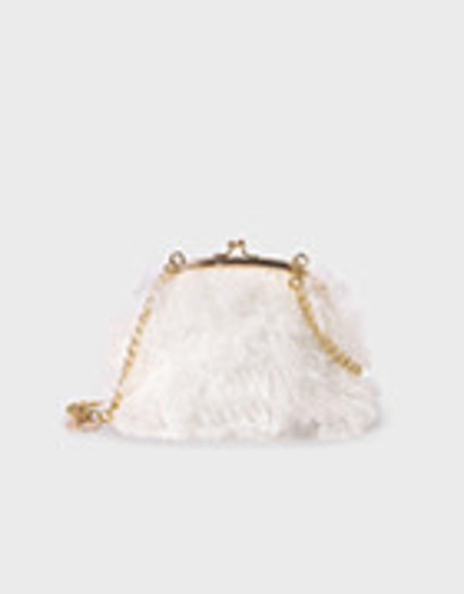 Abel & Lula Cream Fluffy Bag for Girls