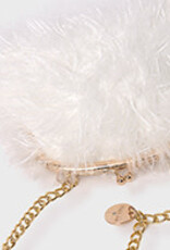 Abel & Lula Cream Fluffy Bag for Girls