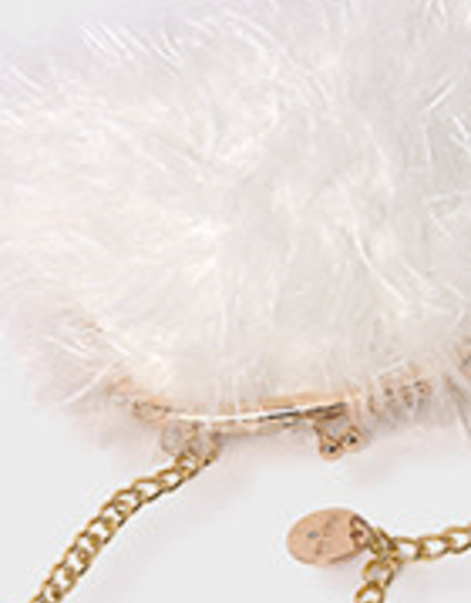 Abel & Lula Cream Fluffy Bag for Girls