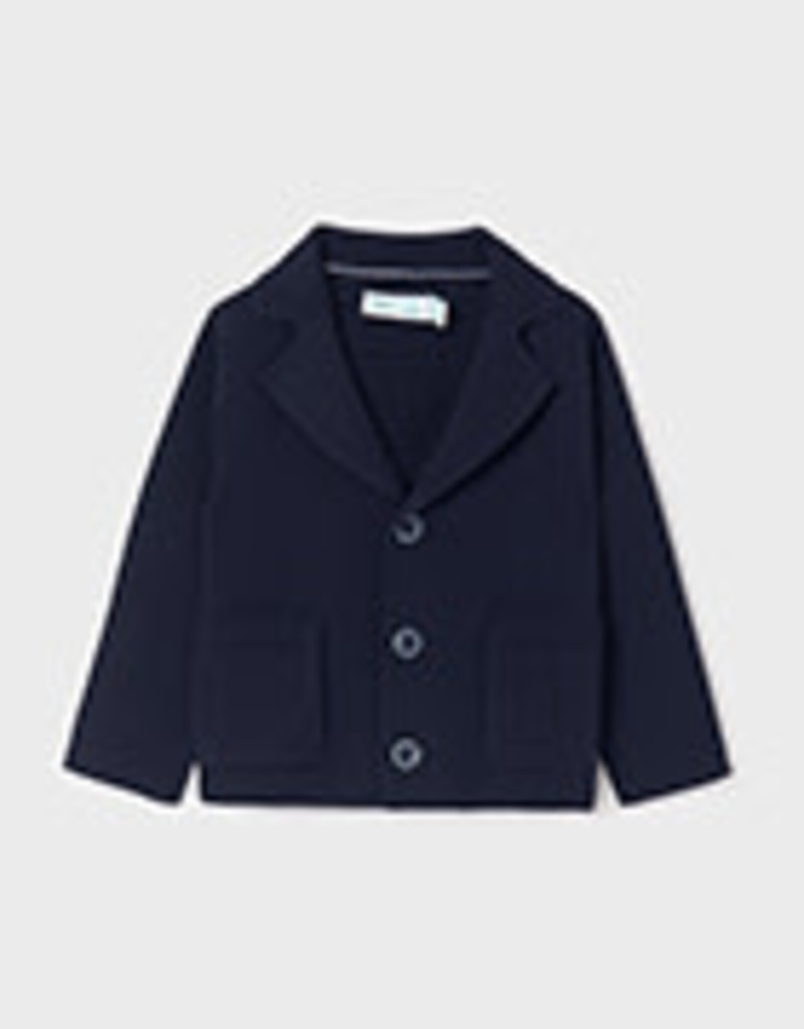 Abel & Lula Navy Textured knit cardigan