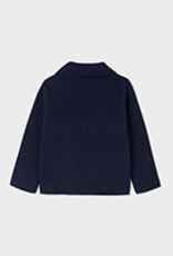 Abel & Lula Navy Textured knit cardigan