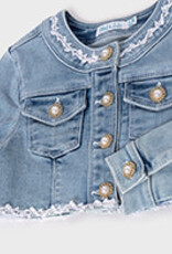 Mayoral Bleached Denim Hacket with Detailing