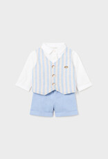 Mayoral Niagara Blue Shorts w/Vest Set