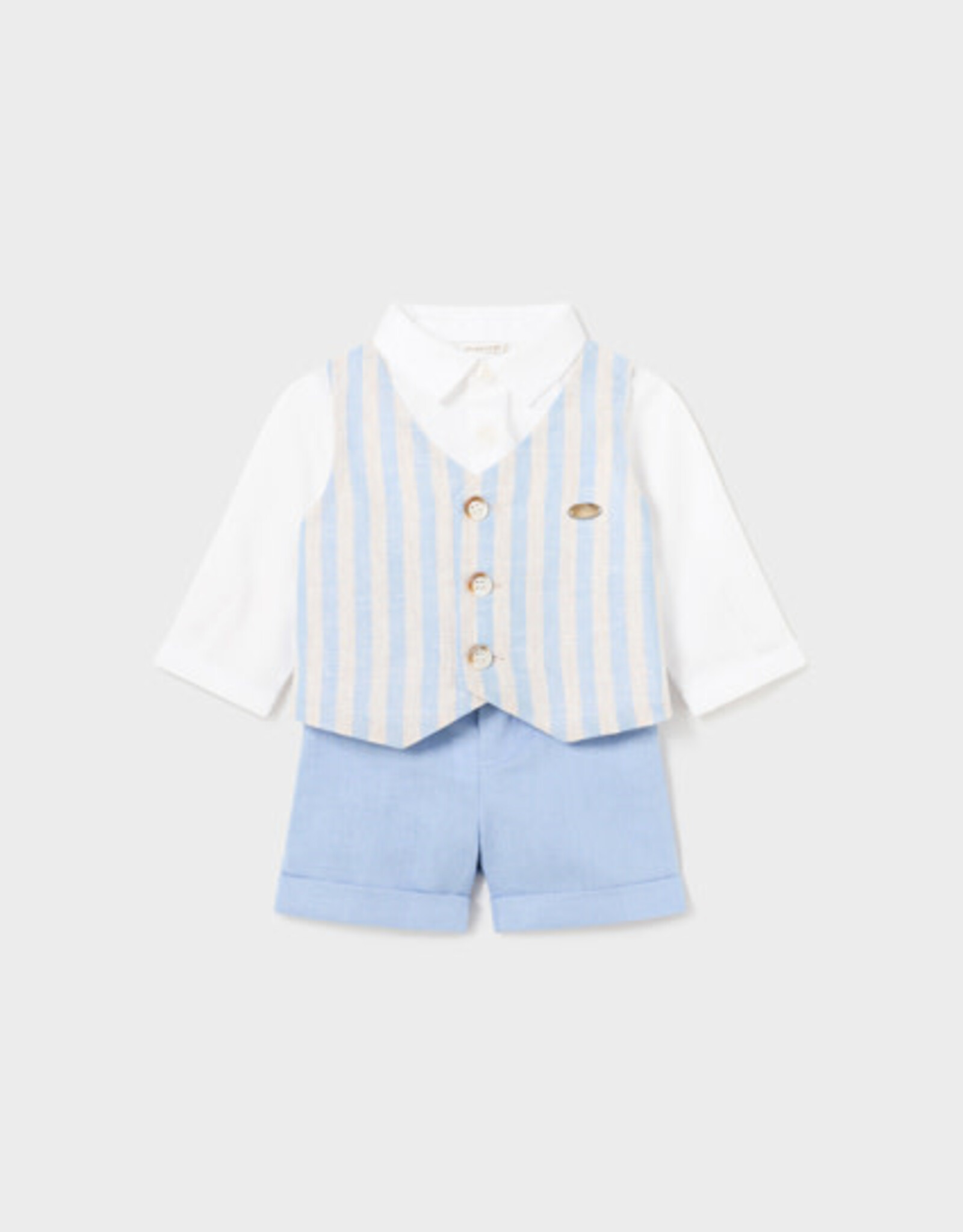 Mayoral Niagara Blue Shorts w/Vest Set
