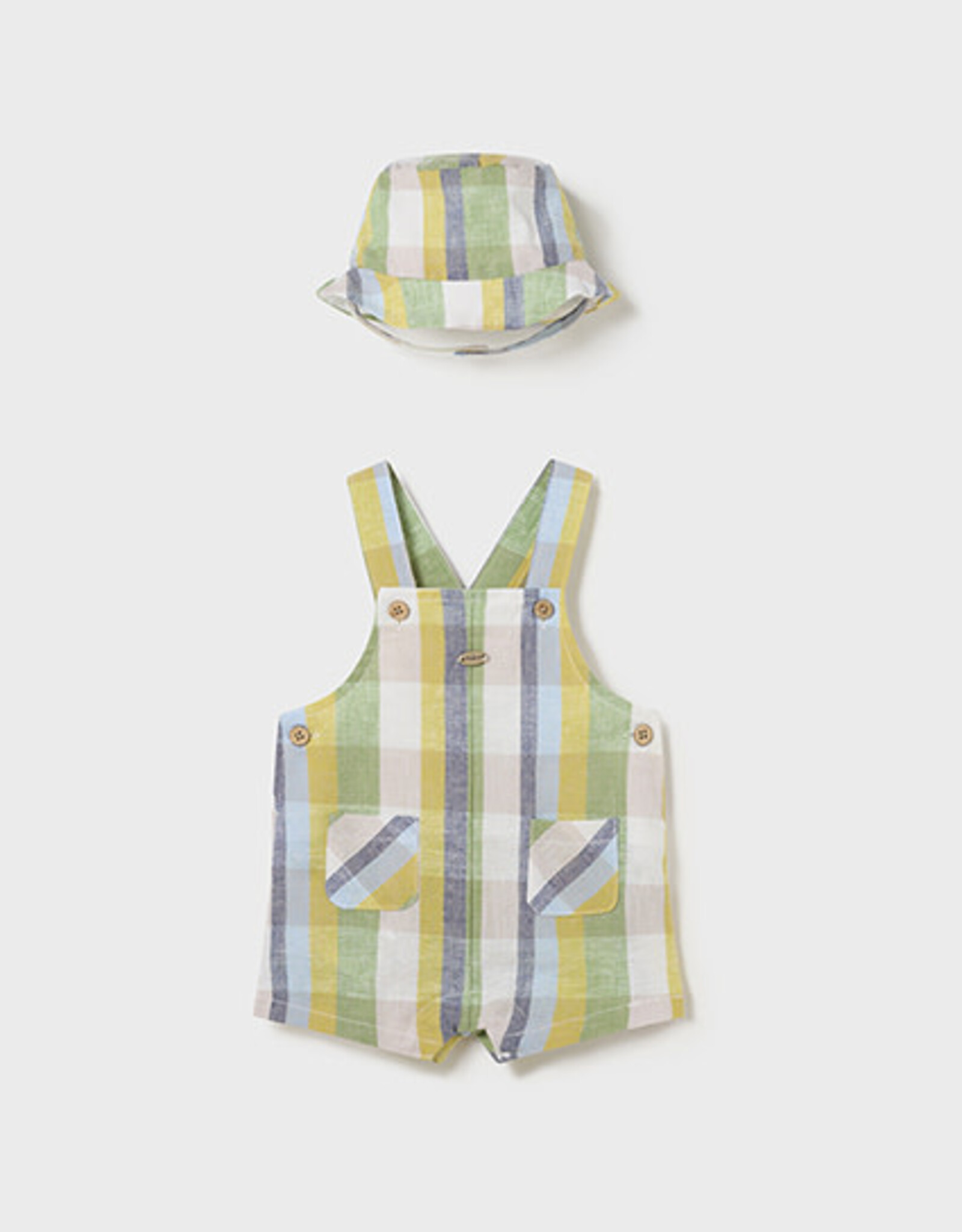 Mayoral Kale Overall w/Hat Set