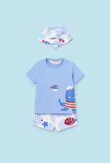 Mayoral Atlantis Bathsuit set with hat