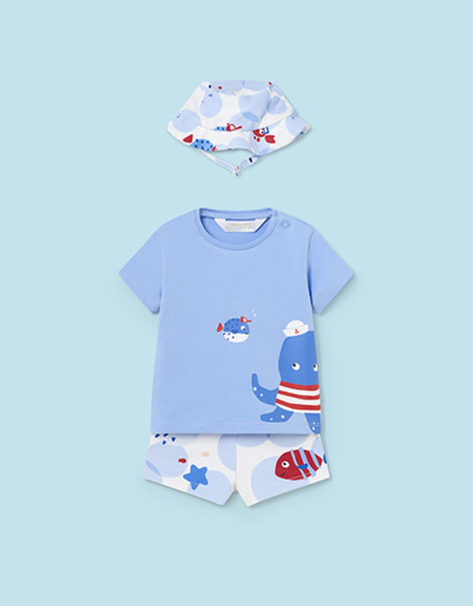 Mayoral Atlantis Bathsuit set with hat