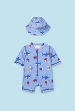 Mayoral Atlantis Bathing bodysuit w/ hat