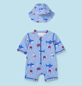 Mayoral Atlantis Bathing bodysuit w/ hat