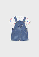 Mayoral Mars Denim Dungaree set