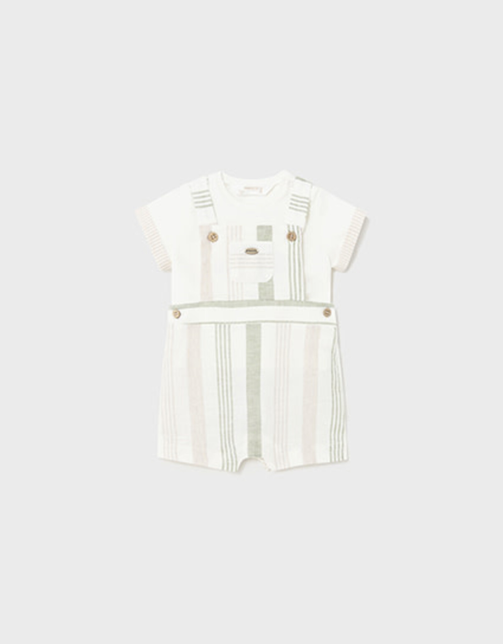 Mayoral Eucalyptus Dungaree Dress Up Set