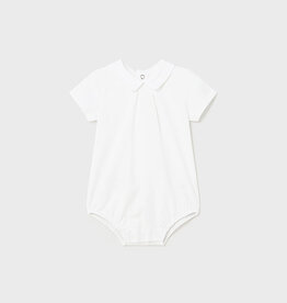 Mayoral White Formal Baby Bodysuit