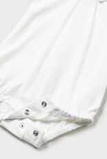 Mayoral White Formal Baby Bodysuit