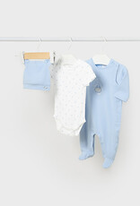 Mayoral Sky Bodysuit w/Hat Set 3 pcs