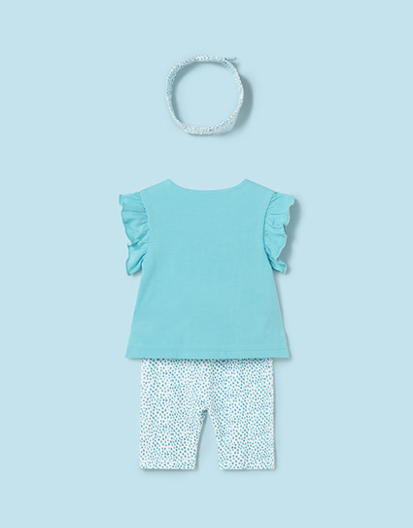 Mayoral Capri Blue Capri w/Headband Set