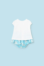 Mayoral Capri Blue Turtle Skirt Set