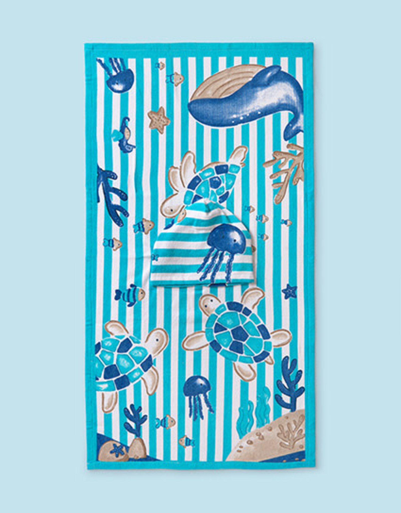 Mayoral Capri Blue Hooded Towel