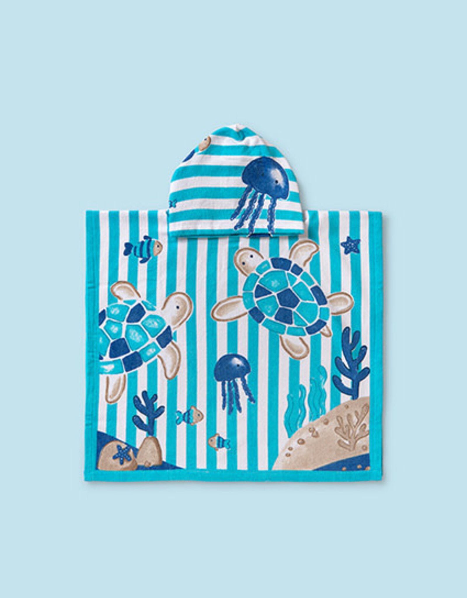 Mayoral Capri Blue Hooded Towel