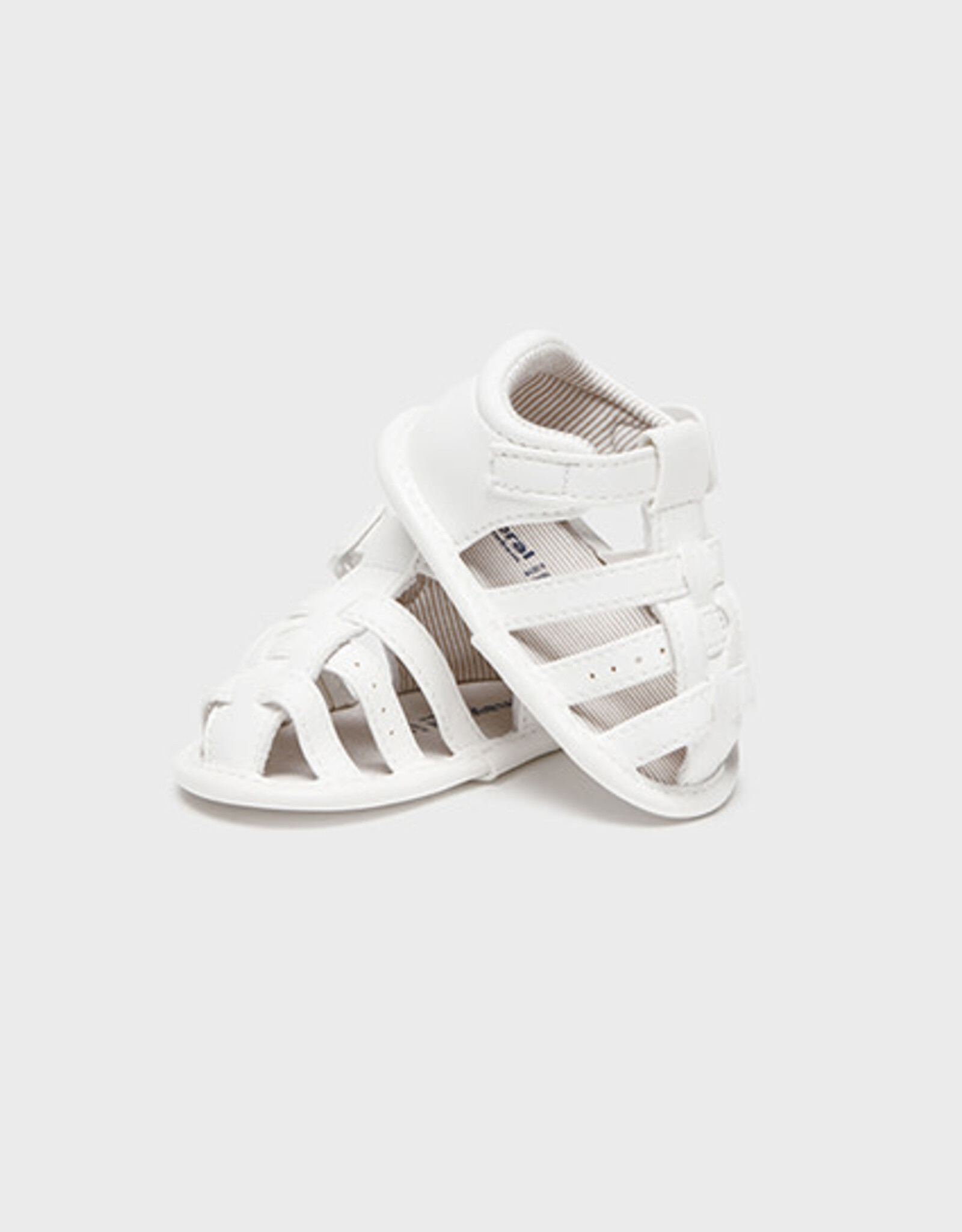 Mayoral White Baby Strappy Sandals