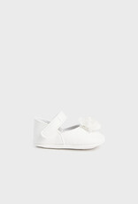 Mayoral White Floral Baby Mary Janes