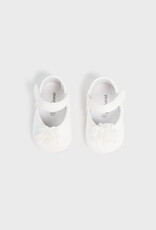 Mayoral White Floral Baby Mary Janes